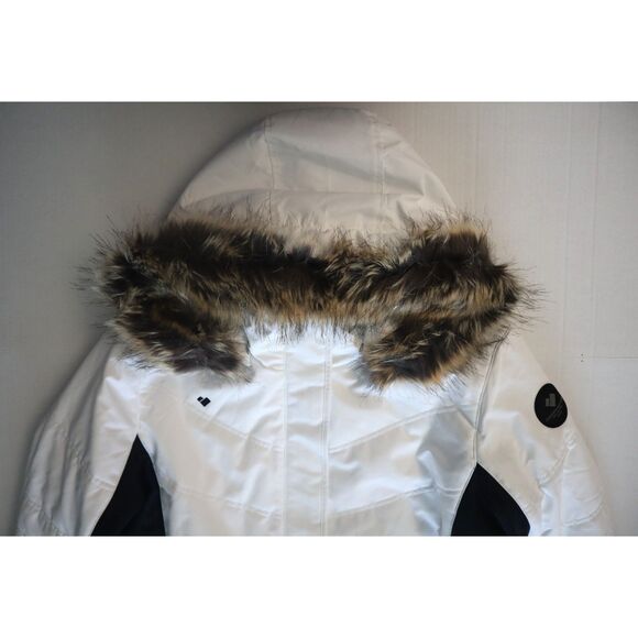 Obermeyer Women's Sz 14 White Tuscany II Insulated Winter Puffer Jacket - Picture 9 of 16